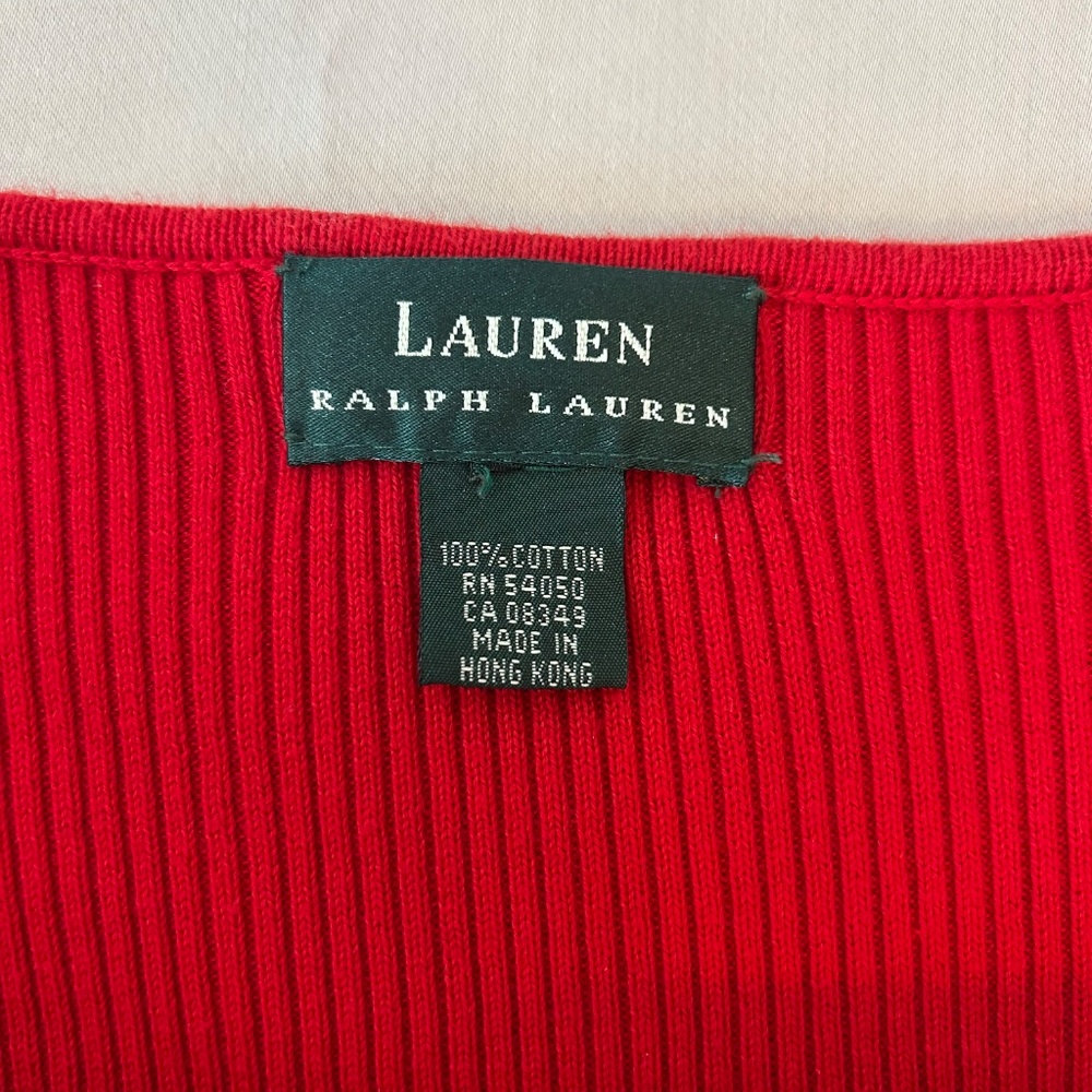 Women's Red Ralph Lauren Knit Sweater w/ 3/4 Sleeves‎ | Size XL - Picture 9 of 10